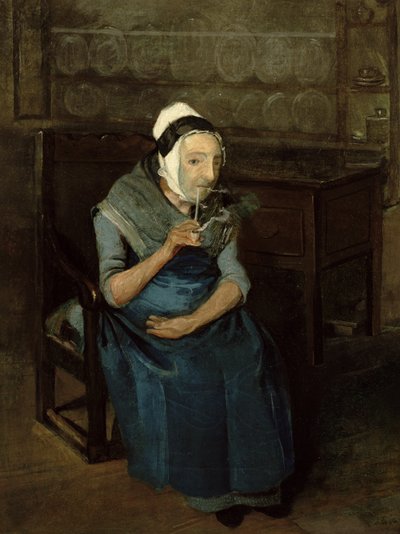 Portræt af en tjener fra Bramham Park, Yorkshire, ca. 1822 (olie på lærred) af John of Hull Widdas