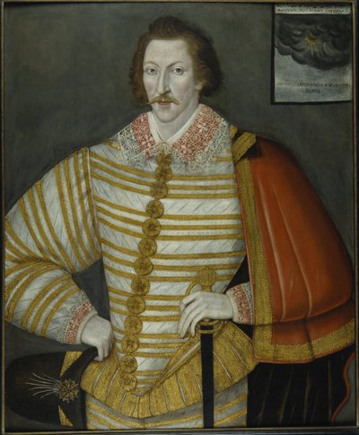 Portræt af Thomas Cavendish, Circumnavigator af John the Younger (attr.to) Bettes