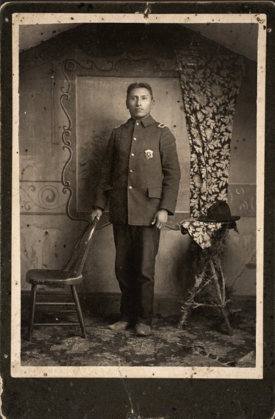 John Hinshaka, Cherry Creek, South Dakota, 1890 (albumin print) af Johnson Brothers