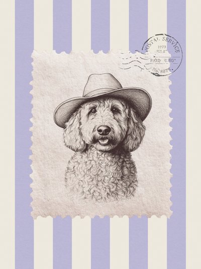 Cowboy-doodle-stempel af Jolly and Dash
