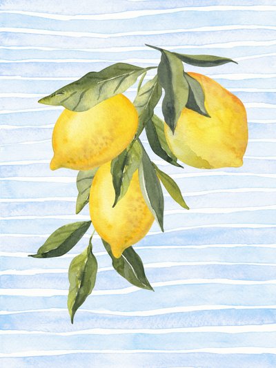 Solrig citrus på blå af Jolly and Dash