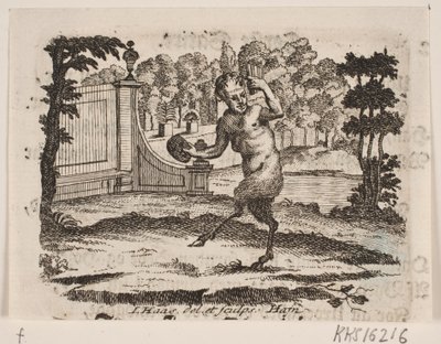 Vignet med satyr af Jonas Haas