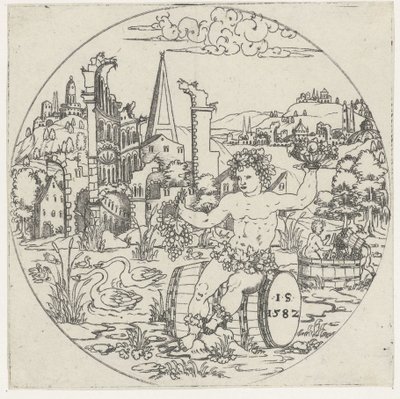 Bacchus Bunden af ​​skåle: Landskaber med bibelske og mytologiske skildringer (serietitel) af Jonas Silber