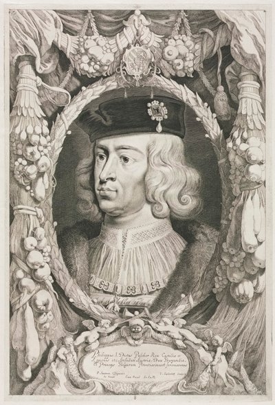 Hertugerne af Bourgogne: nr. 8. Portræt af Philippe I den smukke af Castilien. af Jonas Suyderhoef