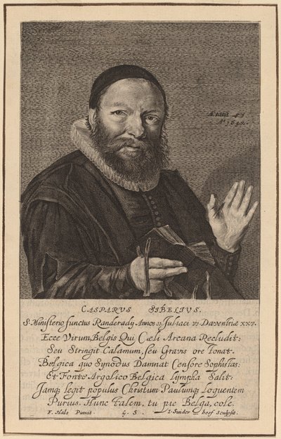 Caspar Sibelius af Jonas Suyderhoff after Frans Hals