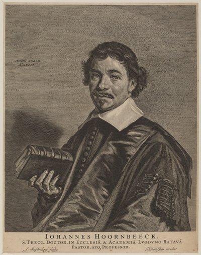 Jan Hoornbeeck af Jonas Suyderhoff, after Frans Hals