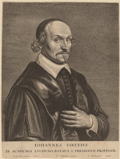 Johannes Cocceius af Jonas Suyderhoff after Jan de Vos