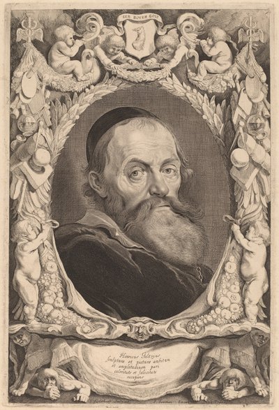Hendrik Goltzius af Jonas Suyderhoff after Pieter Claesz Soutman