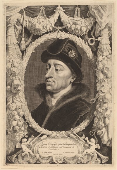 Johannes den frygtløse, hertug af Bourgogne af Jonas Suyderhoff after Pieter Claesz Soutman
