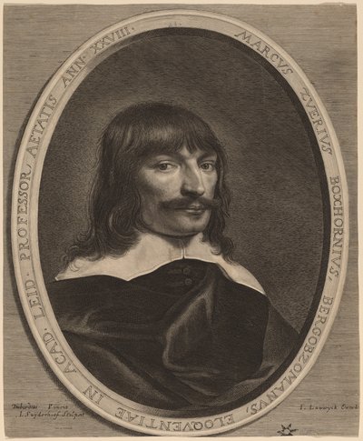 Marcus-Zuerius Boxhorn af Jonas Suyderhoff after Pieter Dubordieu
