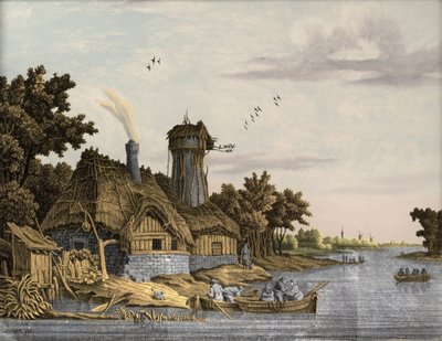 Mølle langs en flod af Jonas Zeuner