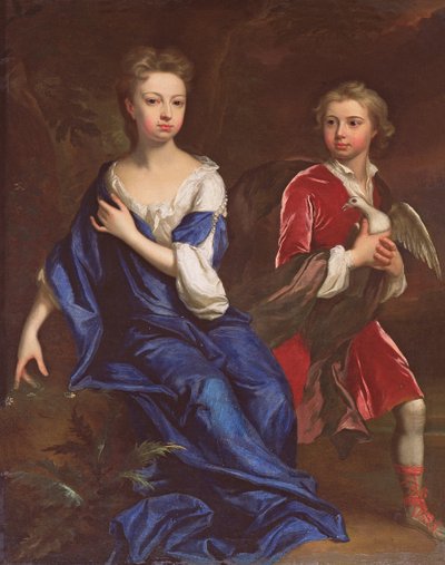 Lady Catherine og den ærede Robert Herbert, ca. 1709-10 af Jonathan Richardson