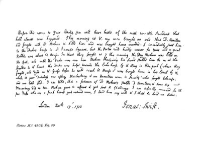 Uddrag fra Dean Swifts journal, adresseret til Mrs Dingley, 1712, 1840 af Jonathan Swift