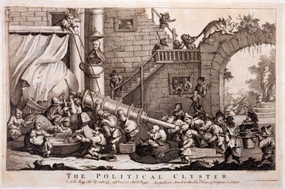 The Political Clyster, tryk lavet af William Hogarth, 1757 af Jonathan Swift