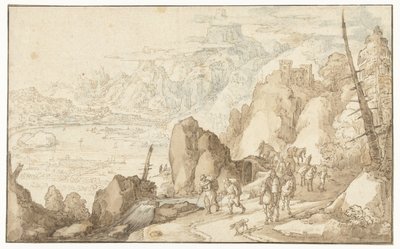 Landskab med rejsende af Joos de Momper (II)