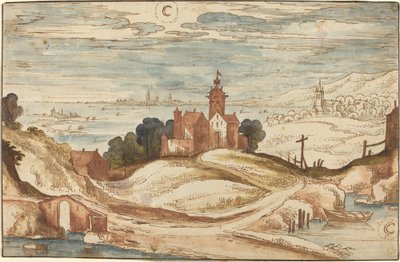 Landskab med Chateau på en Bakke af Joos de Momper II