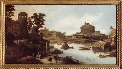 Udsigt over Tiberen (Tevere) og Castel Sant