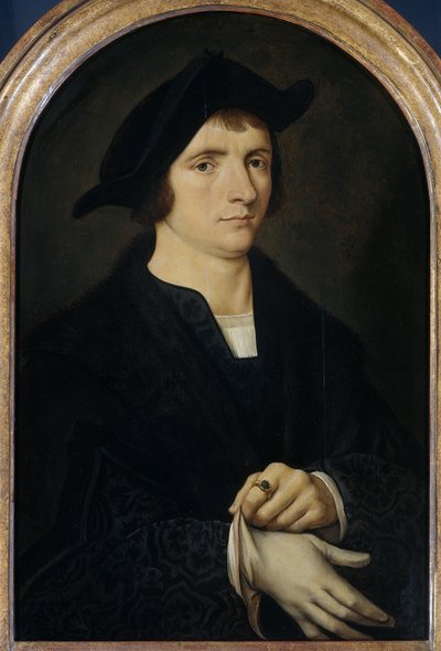 Portræt af Joris Vezeleer af Joos van Cleve (copy after)