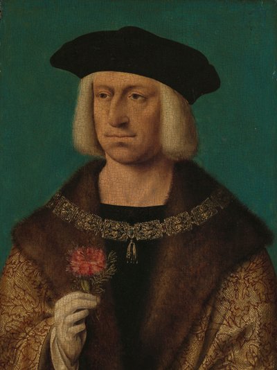 Portræt af Maximilian I (1459-1519) Maximilian I (1459-1519), kejser af Det Hellige Romerske Rige af Joos van Cleve (workshop of)