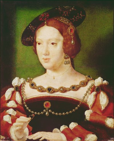 Portræt af Eleanor af Hapsbourg (1498-1558) af Joos van Cleve