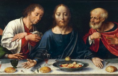 Den sidste nadver, Kristus mellem Johannes og Peter af Joos van Cleve