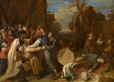 Døden er hård og hurtig (olie på lærred) af Joos van Craesbeeck