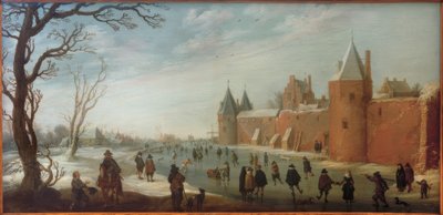 Skatere i voldgraven af Joost Cornelisz. Droochsloot