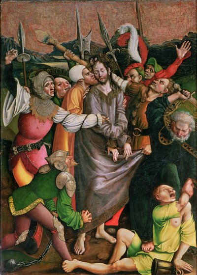 Kristus arresteret i Getsemane Have (panel) af Jorg I Breu