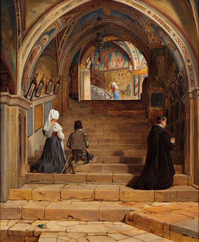 Scala Santa på klosteret San Benedetto nær Subiaco af Jorgen Roed