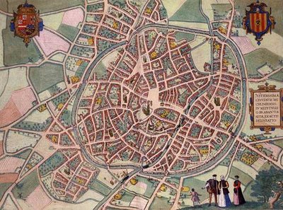 Kort over Mechelen, fra 