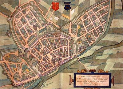 Kort over Wesel, fra 