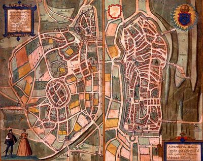 Kort over Autun og Nevers, fra 