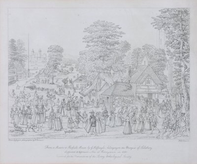 Fest ved Horseydown i ca. 1590 af Joris Hoefnagel
