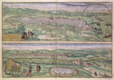 Kort over Barcelona, ​​​​fra 