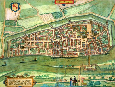 Kort over Bremen, fra 