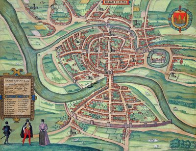 Kort over Bristol, fra 