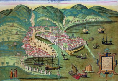 Kort over Chios, fra 