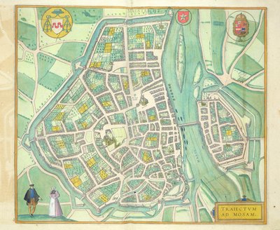 Kort over Maastricht, fra 