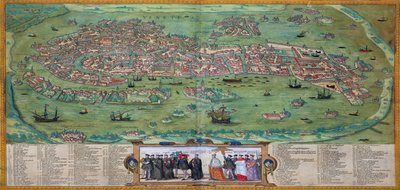 Kort over Venedig, fra 