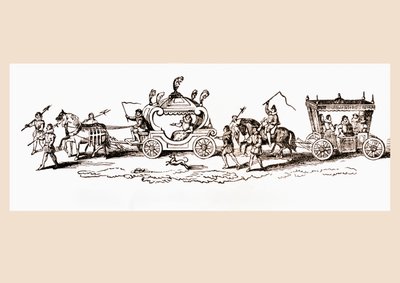Dronning Elizabeth I af England i sin bus, fra 