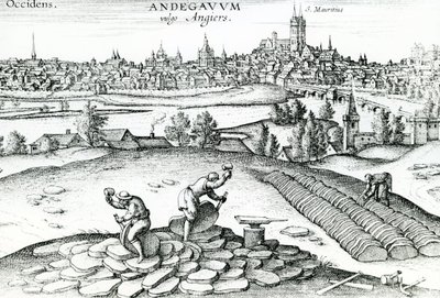 Skiferbrud i Angers, 1561 af Joris Hoefnagel