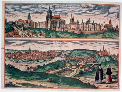 Udsigt over Prag, c1572 af Joris Hoefnagel