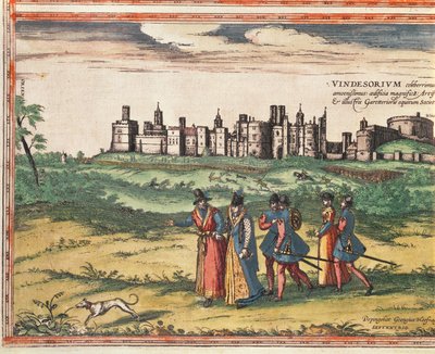 Udsigt over Windsor Castle, fra 