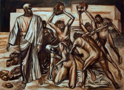 Sankt Stefans martyrium af José Clemente Orozco