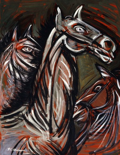 heste; Heste af José Clemente Orozco