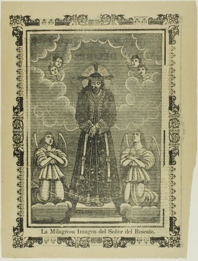Det mirakuløse billede af vores frelser (Det mirakuløse billede af vores frelser) af José Guadalupe Posada