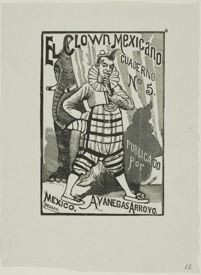Mexicansk klovn, nr. 5 af José Guadalupe Posada