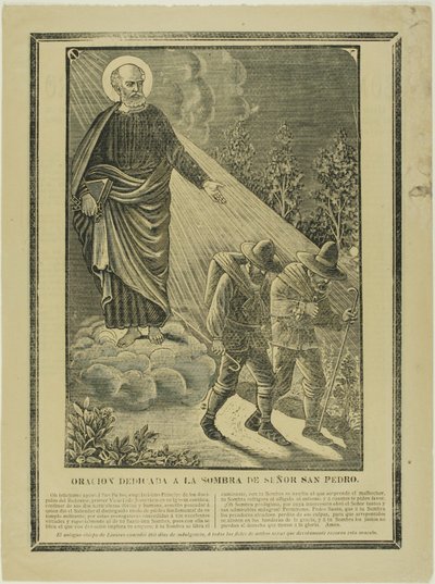 Bøn dedikeret til Sankt Peters skygge af José Guadalupe Posada