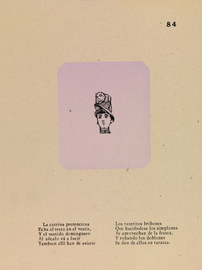 Pretentiøs kokette af José Guadalupe Posada