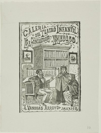 Lægens kontor af José Guadalupe Posada
